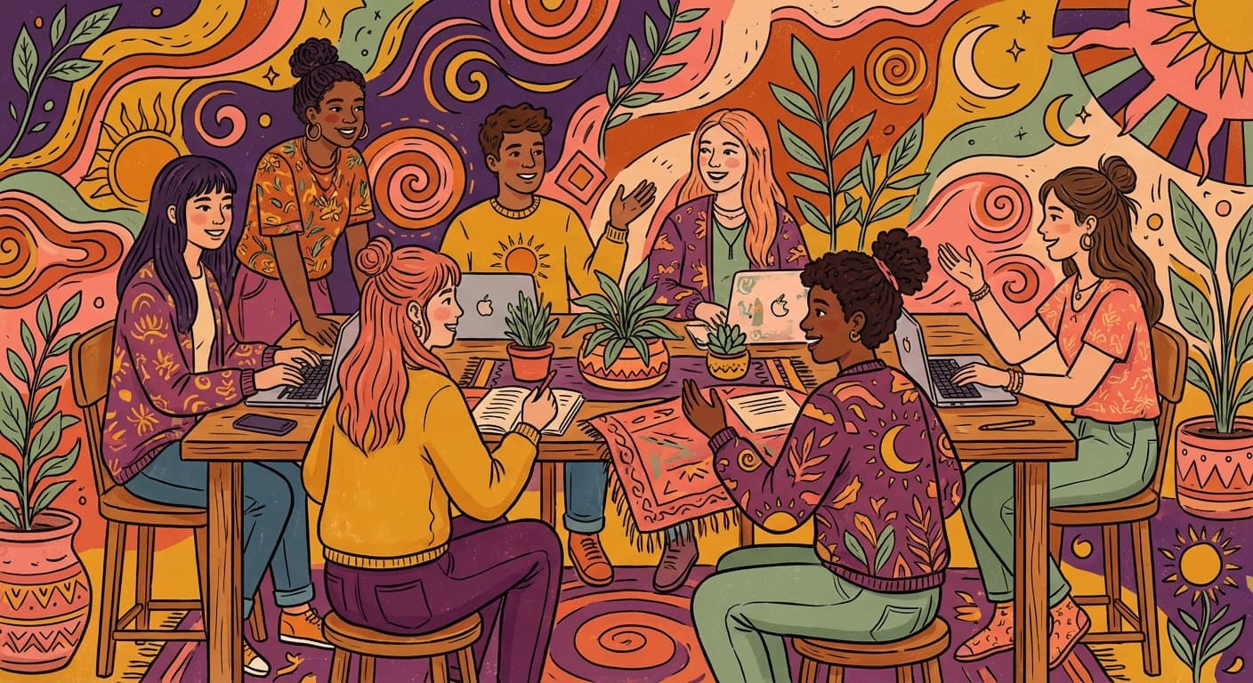 Étudiants collaborant lors d'un atelier Raccoon AI